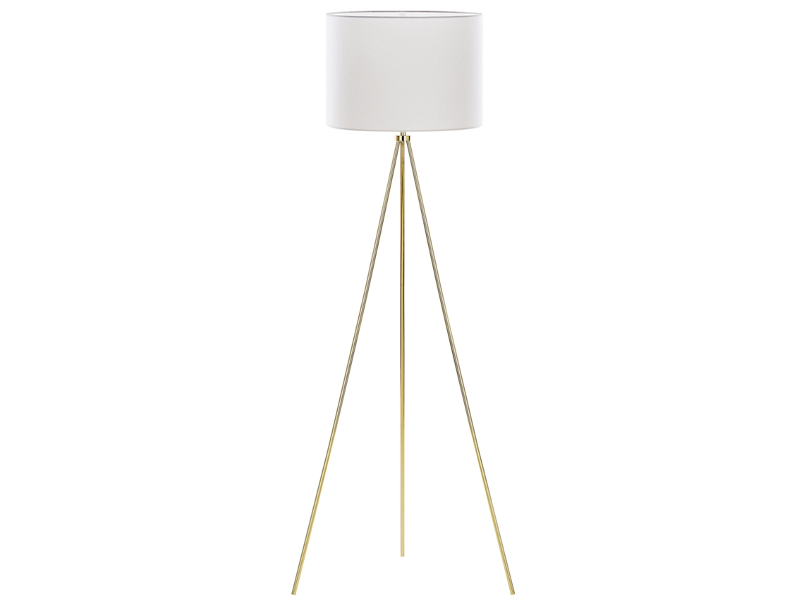 Lámpara de pie BELIANI Vistula de Metal Blanco 55x55x148