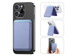 Cartera magnética ultrafina para iPhone con soporte ajustable - Lila claro Hexinyigjly