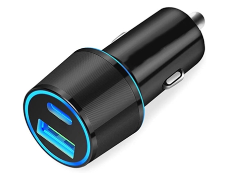 Cargador Carro Usb Duplo Carga Rápida para Apple BISBISOUS Negro