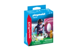 PLAYMOBIL Special Plus Futbolista Con Muro de Gol (Edad Mínima Recomendada: 4 años - 8 Piezas)
