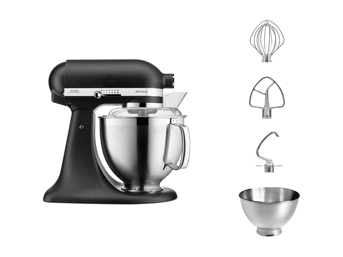Kitchenaid Artisan 5Ksm185Ps Robot de Cocina 300W 4.8L Negro