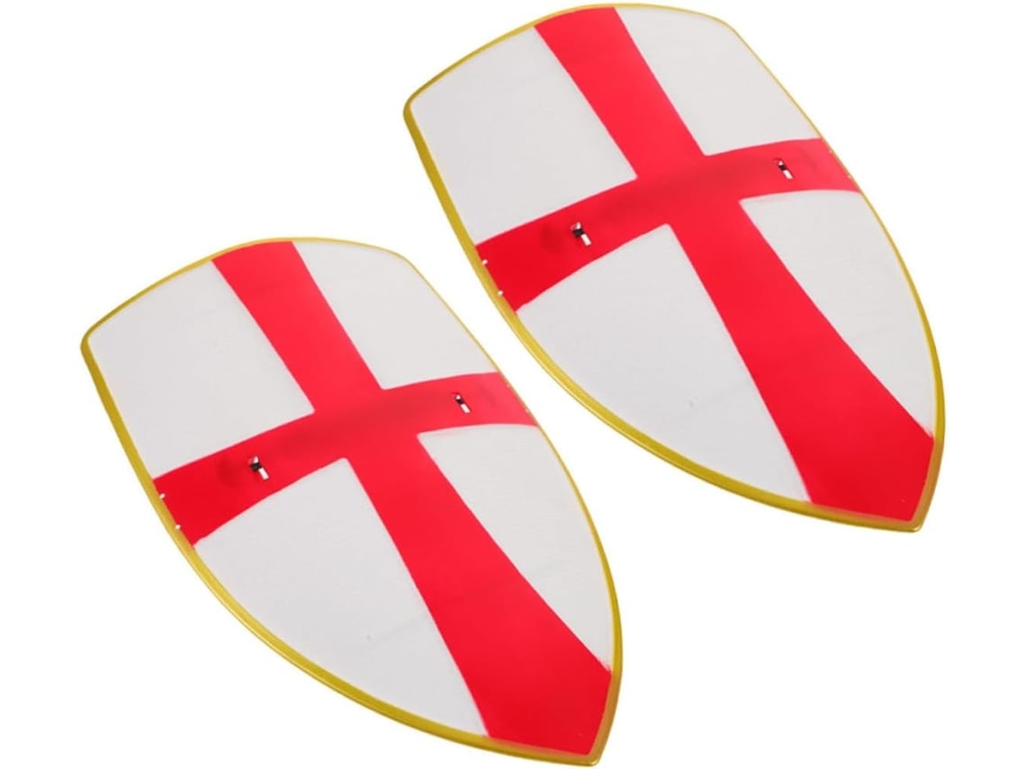Conjunto De 2 Escudos Medievais De Plástico Para Cosplay, Acessório Para Meninos E Meninas
