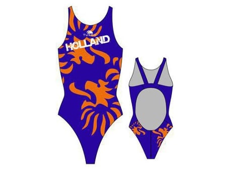 Traje de baño para Mujer TURBO Holanda Pro Resist Azul para Natacion (XXL)