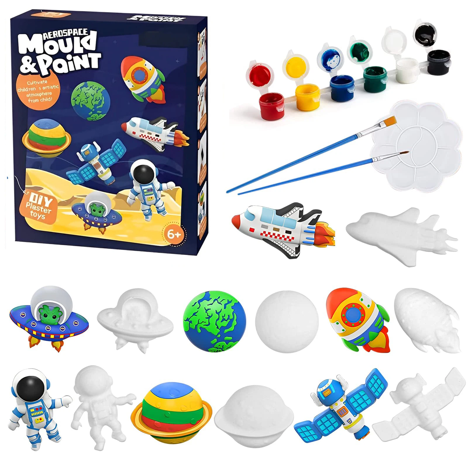 Kit De Arte Y Manualidades Para Niños (espacio) - Kit De Herramientas Para Pintar