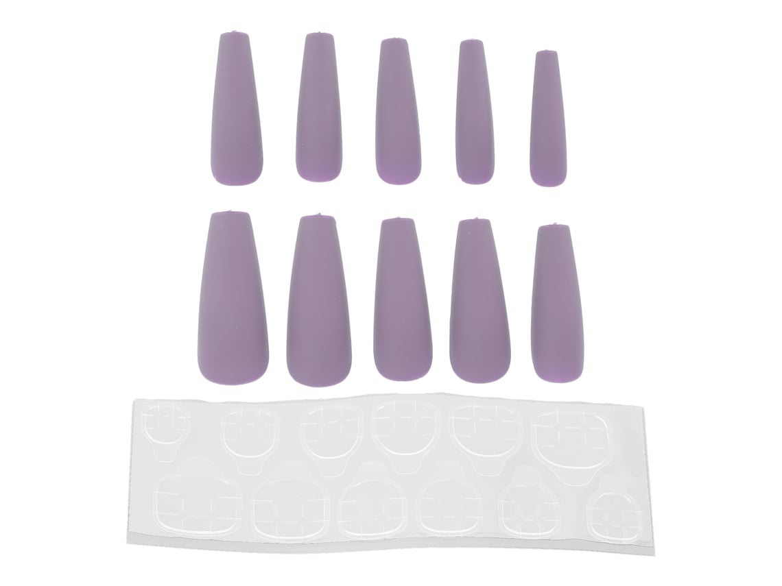10pcs Unhas Falsas De Pressão Longas Em Forma De Caixão De Brilho Para Manicure Feminina N5355-01