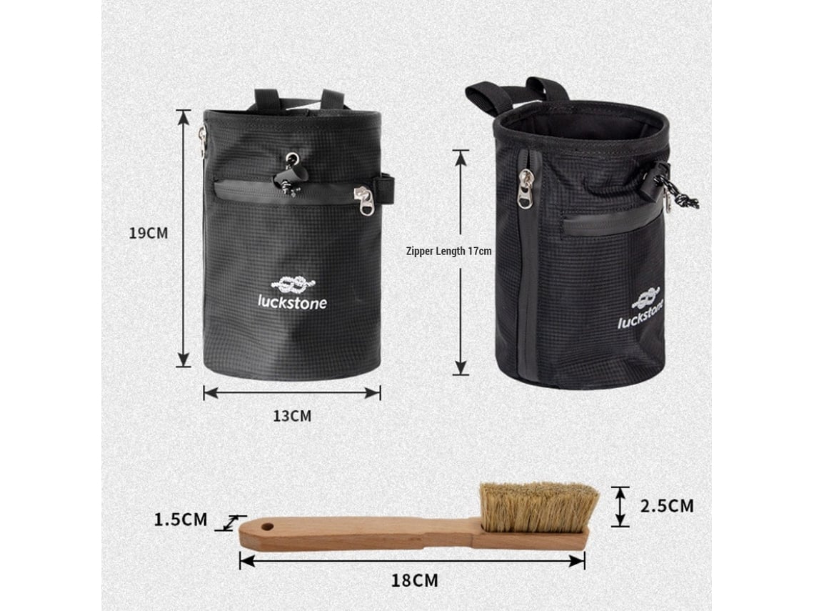 Saco De Giz Para Escalada Com Pincel E Cinto Ajustável Para Escalada Em Rocha Bouldering E Musculação