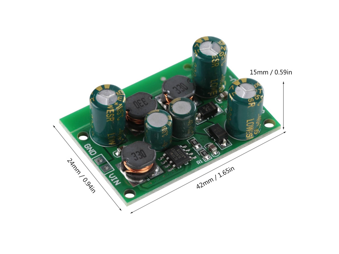 Omni-convertidor De Voltaje Dc Dc De Subida Y Bajada Con Salida ±12vdc Positivo Y Negativo