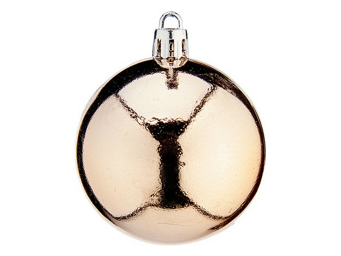 Bolas de Navidad 6 cm 24 Unidades Pvc Champagne