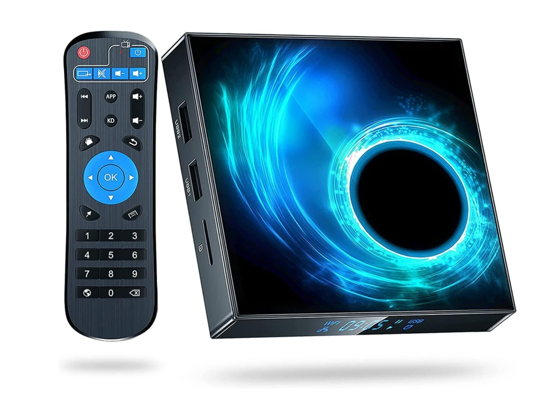 Caja de TV 4gb Ram/32gb Rom | Yizhood H616 - TV Box Android con cuatro núcleos, HDMI, compatible con HD 6K y doble Wi-Fi/Ethernet de 2,4 GHz (negro)