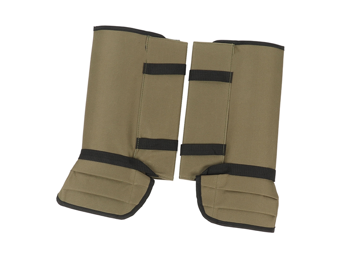 Protectores De Piernas Ajustables E Impermeables De Tela Oxford Contra Serpientes Para Senderismo Y Actividades Al Aire Libre - Verde Oliva