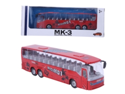 Brinquedo De Ônibus Simulação 1:50 Liga Com Luz Música E Recuo Para Crianças Vermelho