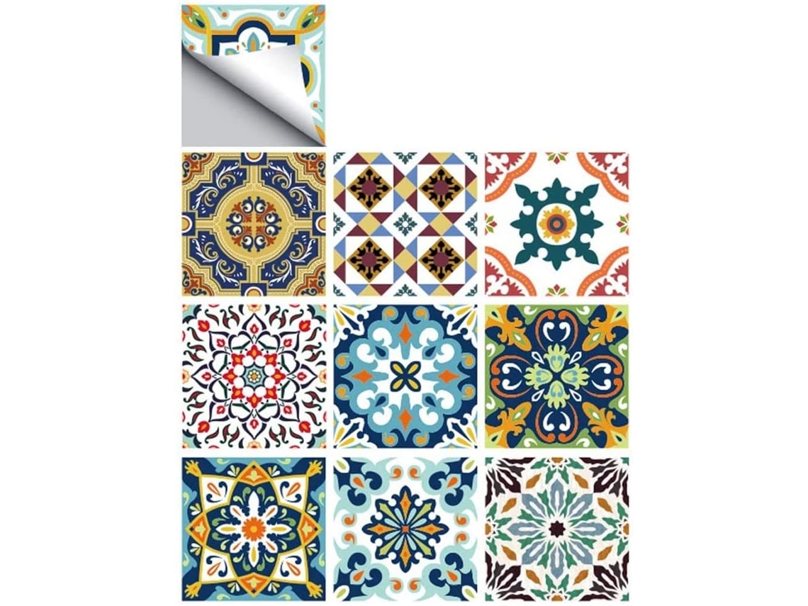 10 adhesivos de azulejos mediterráneos para cocina y baño. Kofihety