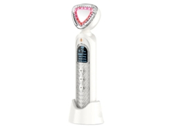 Masajeador de belleza para cuello y rostro con 5 modos, 3 velocidades, 2 luces LED, pantalla LCD HD, vibración, máquina de belleza caliente Yizhood