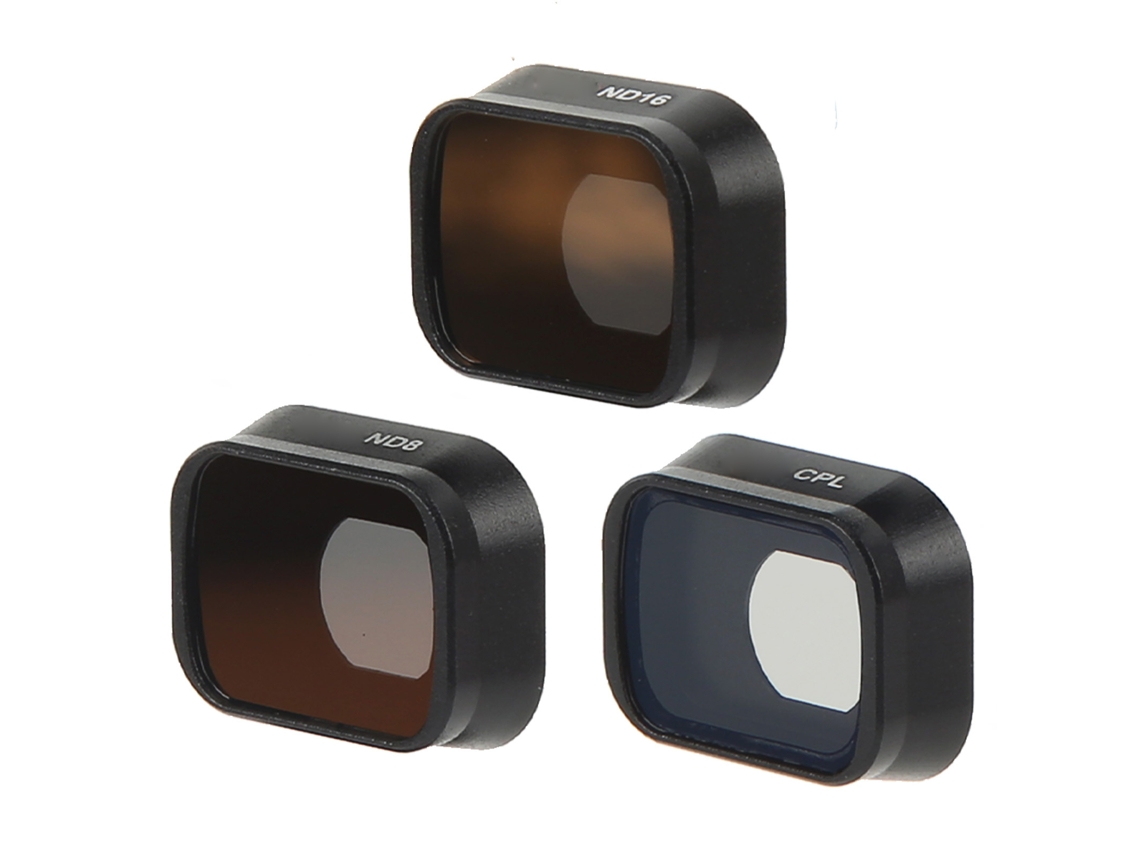 3 Piezas Filtros De Lente Para Cámara Drone Cpl Nd8 Nd16 Aluminio Y Vidrio Óptico Set Para Mini 3 Pro