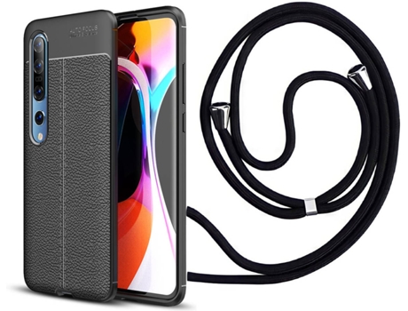 Funda Xiaomi Mi 10 Rugged Leather con Collar Negro