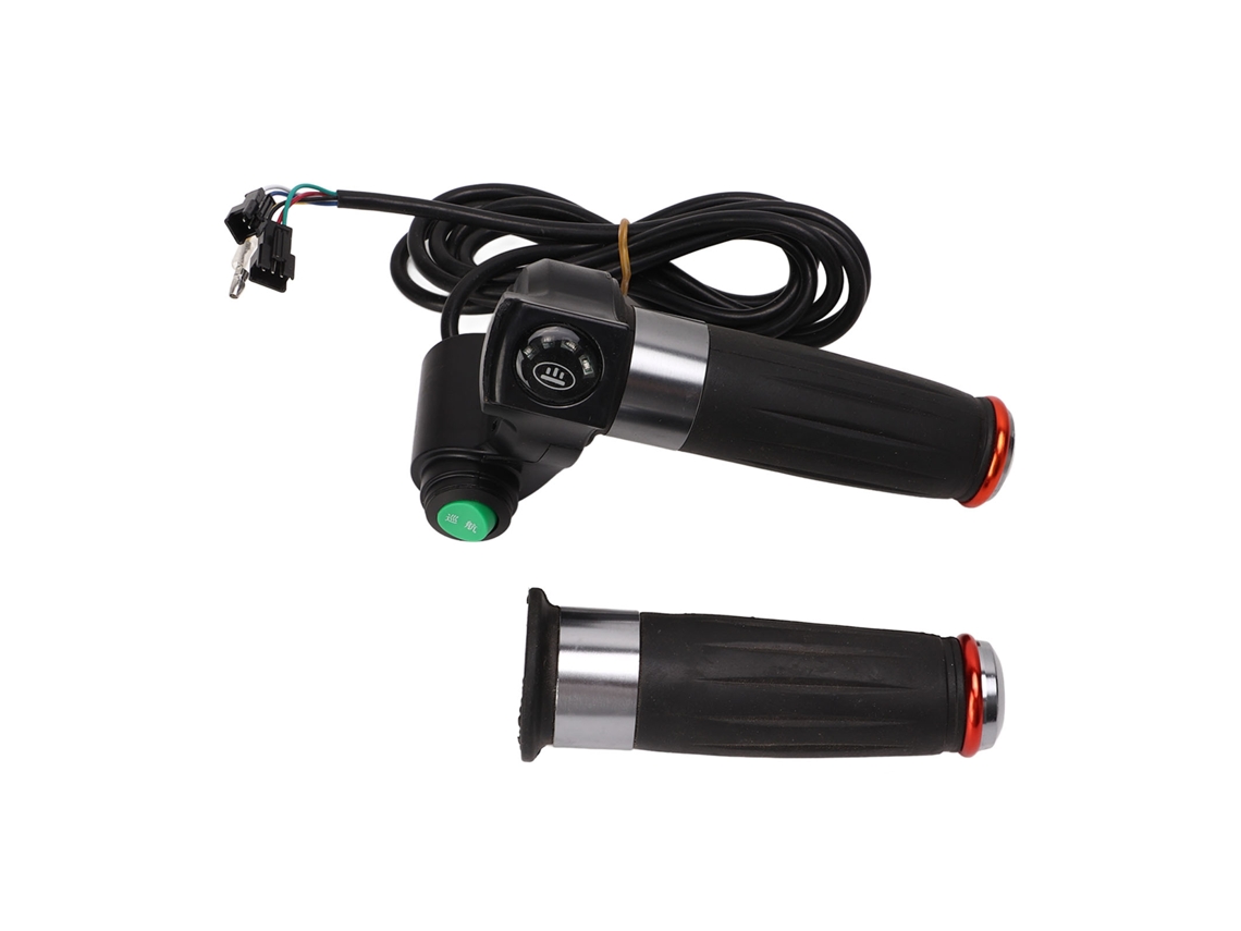 2026-mango De Acelerador Para Bicicleta Eléctrica 4 Luces Con Pantalla De Potencia 48v, Grip De Aceleración Doble Círculo