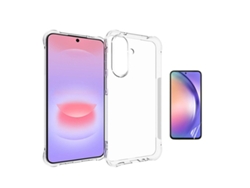 Kit Funda Superprotect Antichoque Film Delantero De Hidrogel Phonecare Para Samsung Galaxy A27 - Transparente