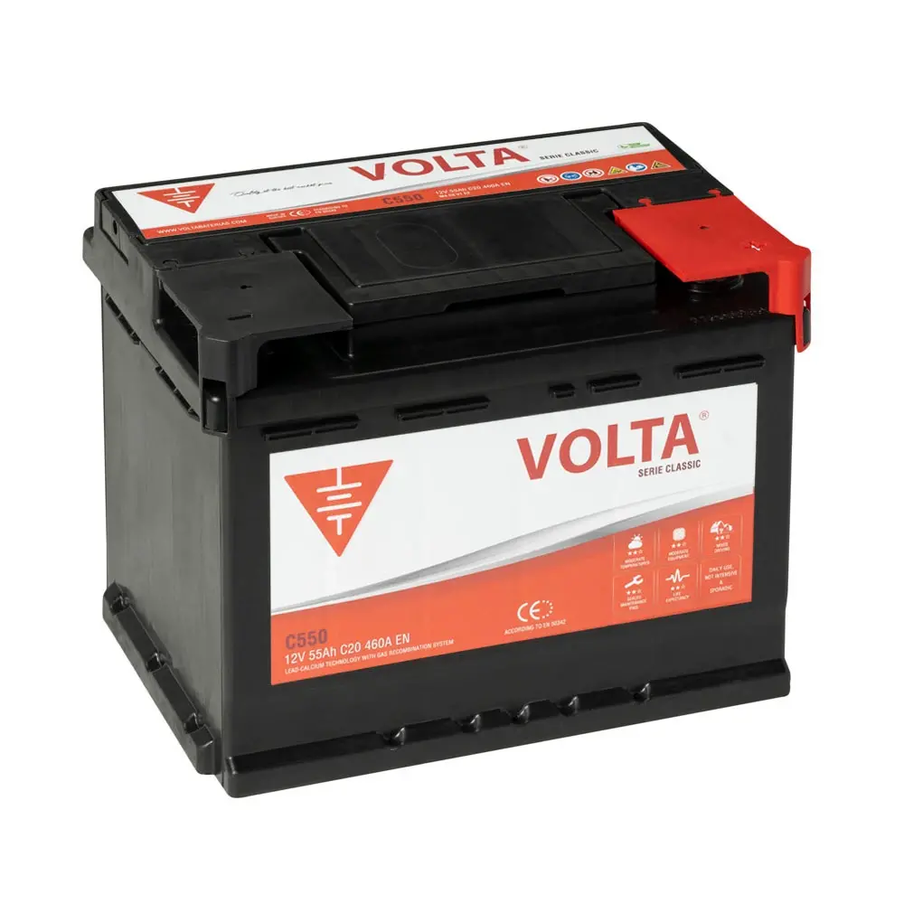 Batería de Coche 55Ah 460A EN C550D Classic VOLTA BATERIAS