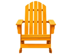 Maison Exclusive - Silla Mecedora De Jardín Adirondack Madera Maciza Abeto Naranja