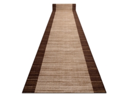 Alfombra de Pasillo con Refuerzo de Goma Streifen 110 cm Marrón