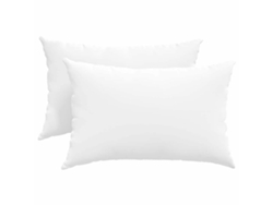Cojines para sofá (2 unidades) - Cojín blanco para sofá de 60 x 40 cm, tela HARLANV1