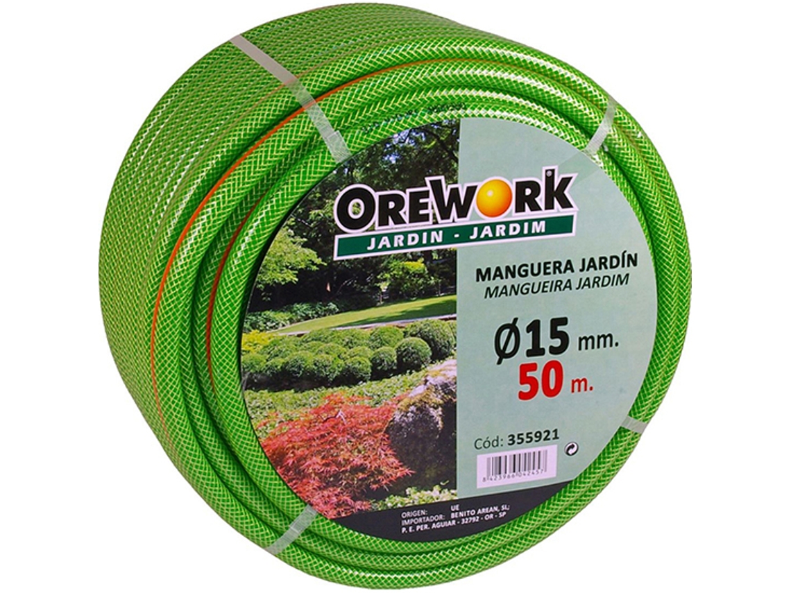 Kit manguera para jardín - 25 m - Ø 15 mm