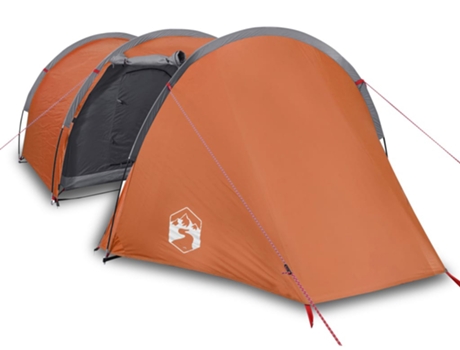 Tienda de campaña para 4 personas VIDAXL impermeable gris y naranja
