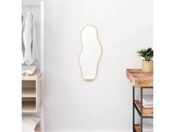 Espejo De Pared Dorado 60x25 Cm