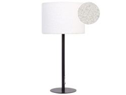 Lámpara de mesa BELIANI Vinazco de Bouclé Blanco 20x20x40