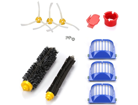 Adecuado para accesorios de barredora Irobot Roomba, Kit de filtro de accesorios de cepillo de goma de Cepillo Lateral de filtro serie 600