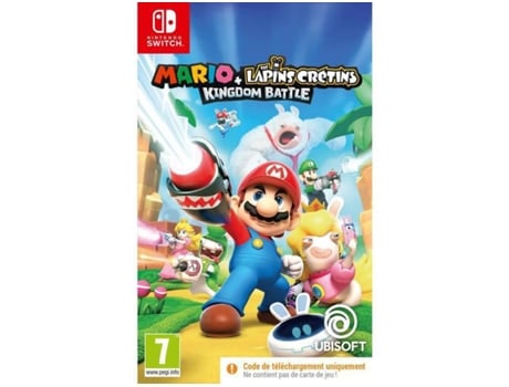 Juego Nintendo Switch Mario + Rabbids Kingdom Battle Código de Transferência