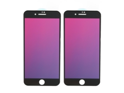 2 Protectores De Pantalla De Vidrio Templado Con Efecto Degradado, Antiparches Y Antiluz Azul Para Iphone 7 Plus Y 8 Plus.
