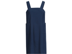 Delantal Holgado De Algodón Y Lino Para Mujer, Delantal Cruzado Espalda, Vestido De Pana Para Cocinar, Hornear, Jardinería
