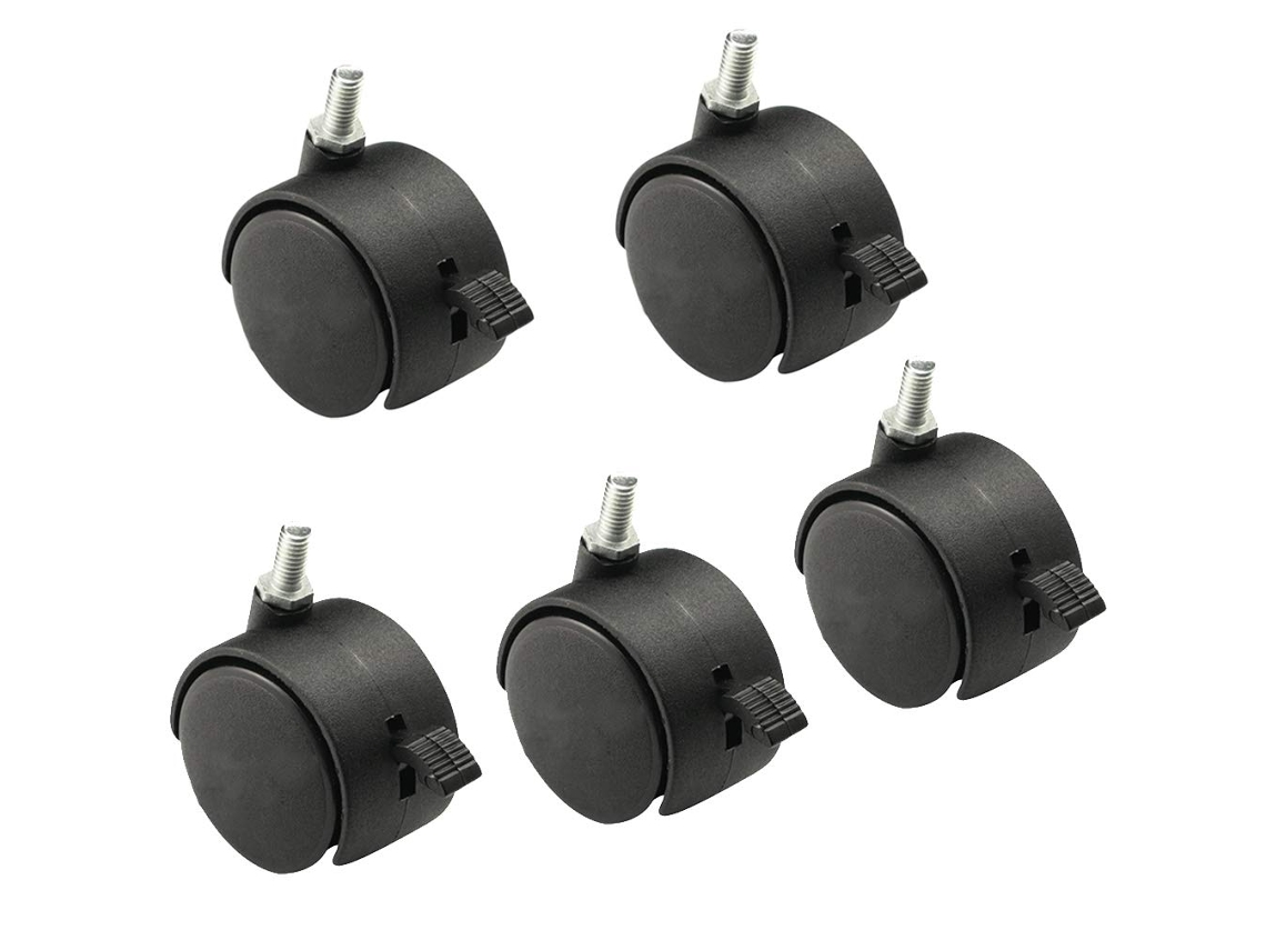 Ruedas Nailon Plástico Para Muebles Ideal Para Uso