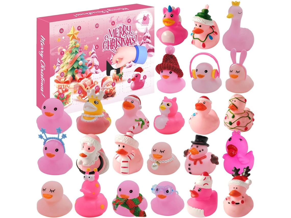 Calendario De Cuenta Regresiva De 24 Días Con Patitos Para Navidad | Adviento