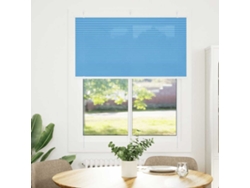 Maison Exclusive - Estor Plisado Azul 105x150 Cm Tela Ancho 104,4 Cm Poliéster