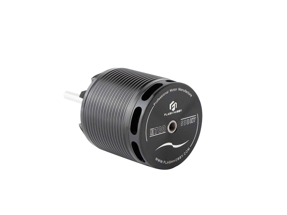 Flash Hobby H700 4135 530kv 100a 4500w Helicopter Brushless Motor 5mm Male Connector For 700 Algin Trex Rc Helicopter