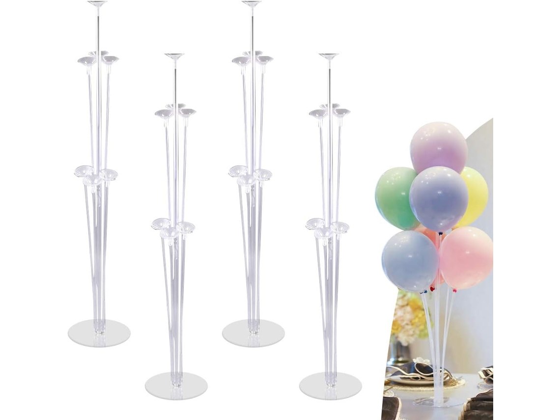 JILLIOPER Kit de soporte para globos, 4 piezas, para decoración de fiestas