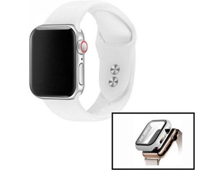 Kit Funda Antiimpacto y Correa Smoothsilicone APPLE Watch Series 7 - 41mm PHONECARE Blanco