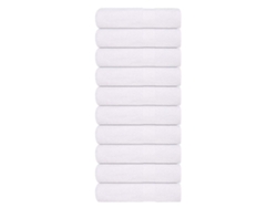 Toallas De Baño 10 Uds Blanco 100x150 Cm 360 G/m² 100 Algodón Wsd438964