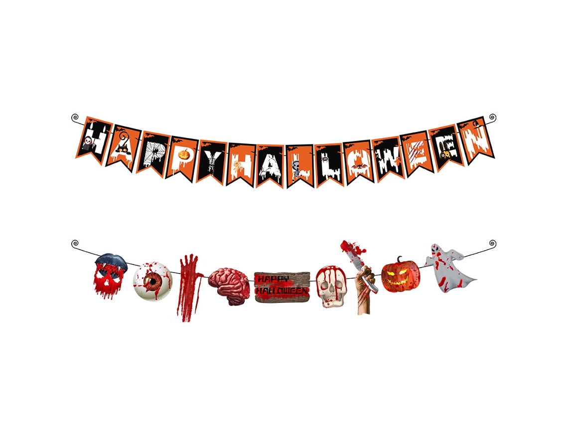 Decoración de fiesta de Halloween, pancarta de cumpleaños aterradora NEVEANCE