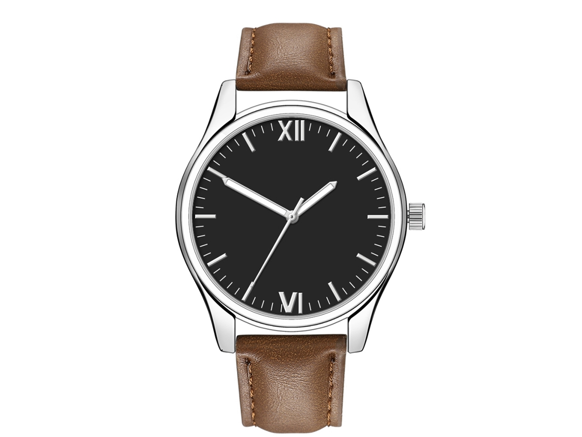 Reloj Casual Para Hombre Con Correa De Cuero Sintético Y Movimiento De Cuarzo (5)