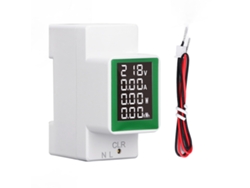 Medidor De Energía Digital Monofásico, Monitor De Consumo Eléctrico De Ca 50-300v 0-100a, Voltímetro, Amperímetro.