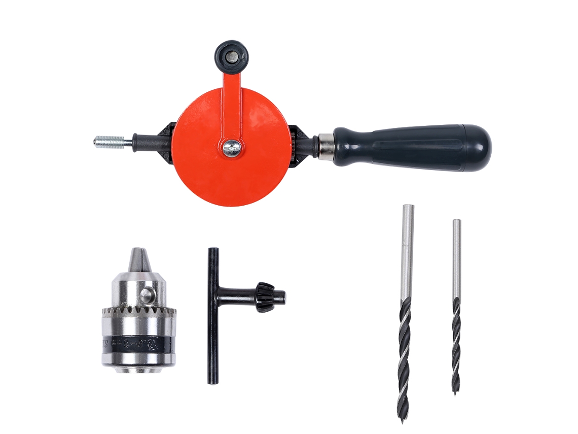 Punzón Manual Para Carpintería Y Bricolaje, Fabricado En Acero 45 Con Portabrocas De 0,6-10 Mm. Ideal Para Madera Y Materiales Ligeros.