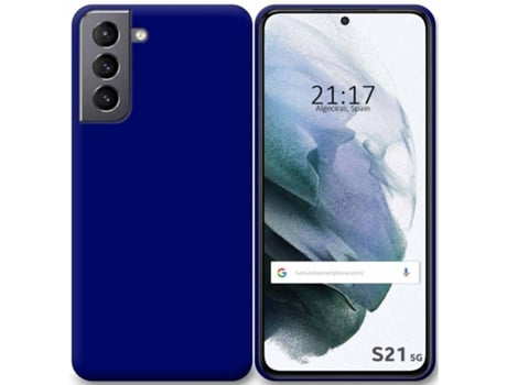Carcasa Samsung Galaxy S21 5G TUMUNDOSMARTPHONE Silicona Azul