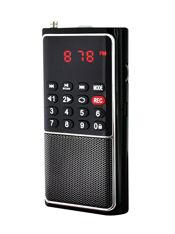 Radio Fm Digital L-338 Super Bass (negra), Ranura Para Tarjeta Tf, Función De Grabación Usb Y Otras Funciones.