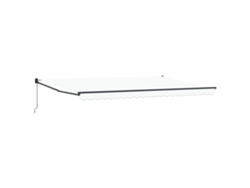 Maison Exclusive - Toldo Retráctil Blanco 500 X 300 X 165 Cm Poliéster Y Aluminio