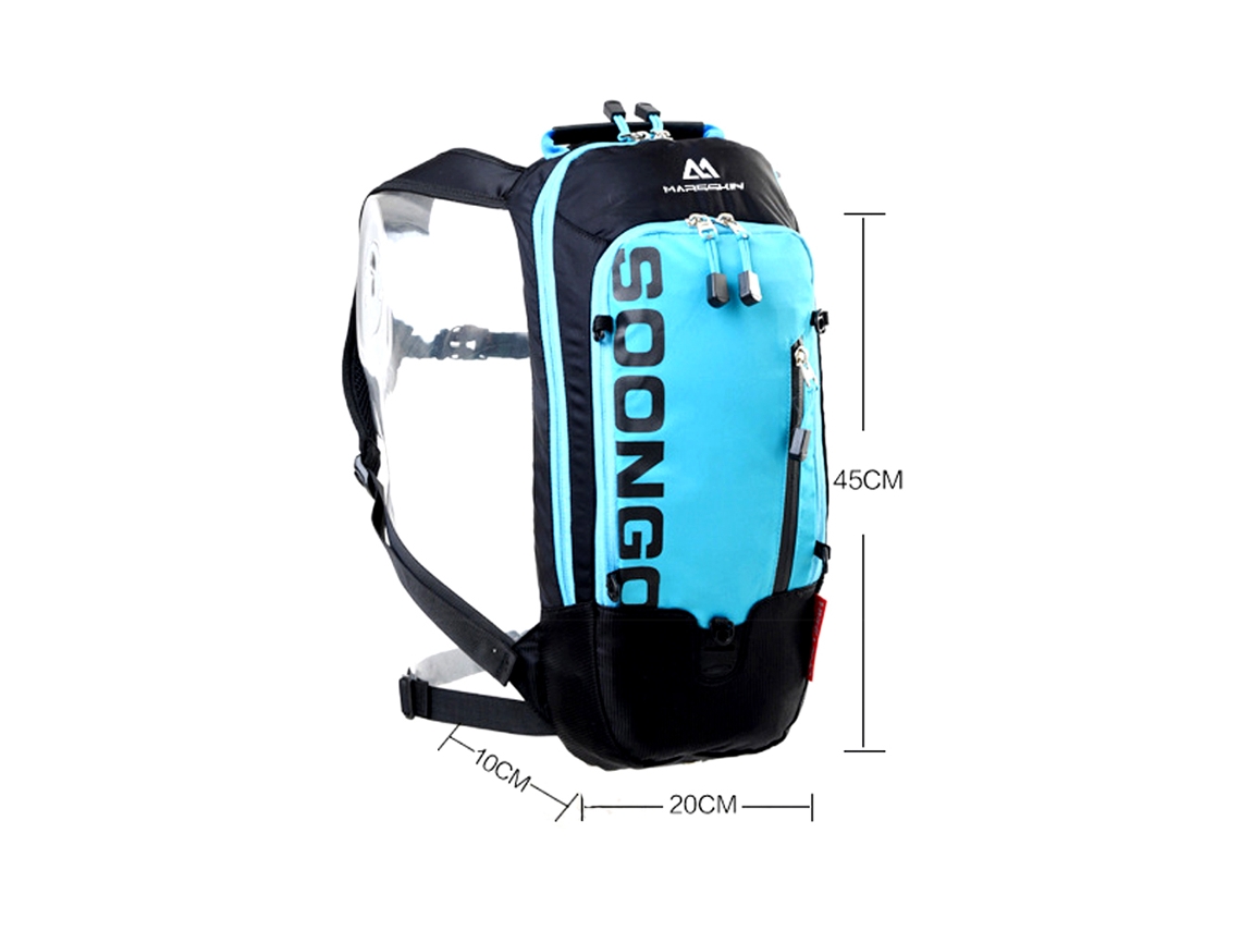 Mochila de ciclismo de 6 litros, con sistema de hidratación, transpirable, impermeable, con funda, para uso en carretera. (Sin marca)