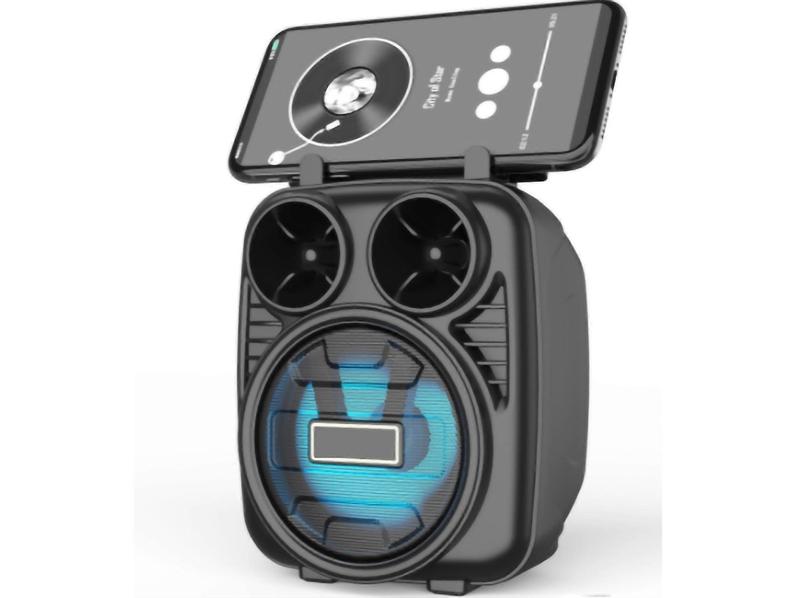 Altavoz Bluetooth Yunzii con alto volumen, graves potentes y funciones multifuncionales; altavoz inalámbrico portátil para áreas al aire libre.