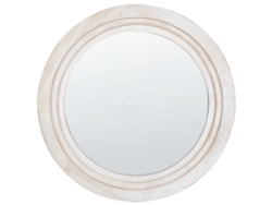 Espejo decorativo BELIANI Delicias de MDF Blanco 60x3x60